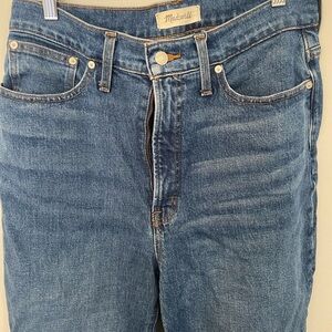 Madewell Classic Blue The Perfect Vintage Straight Jeans 27T Tall